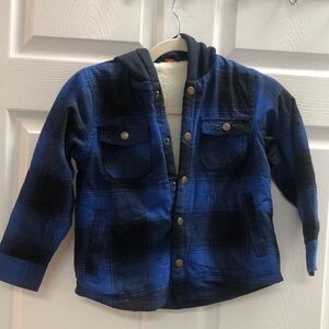 Zenthace toddler plaid shacket NWT size 4T